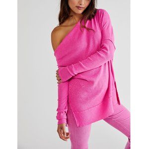 Free People Get Together Long Sleeve off-shoulder tunic